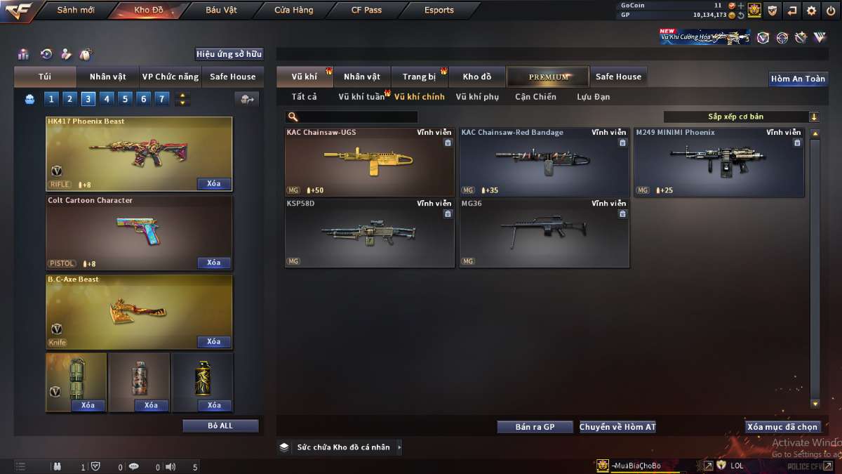 shop acc cf uy tin gia re